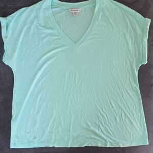 Tommy Bahama Mint Green V-Neck Short Sleeve Tee